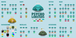 Psycho Lobsters NFT Collection - Rarity traits overview